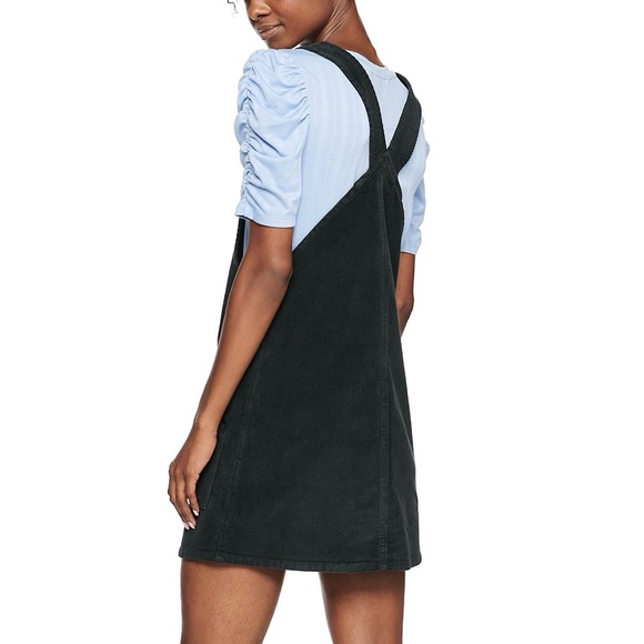 Jean zip down dress black NEW - Picture 2 of 4